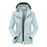 Two-piece Outdoor Mountaineering Clothing Plus Velvet Thickening