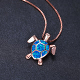 Fashion Turtle Simple Necklace Stud Earrings Set