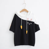 Japanese Style 2019 Cute Colorful Rabbit T-Shirt