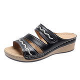 Women's Retro Wedge And Wispy Large Size Casual Sandals
