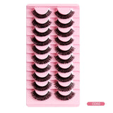 Fashion Russian Strip Lashes 2/5/10 Pairs 3D Mink Lashes Natural Eyelashes Dramatic False Eyelashes Wholesale Eyelash Extension