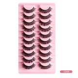 Fashion Russian Strip Lashes 2/5/10 Pairs 3D Mink Lashes Natural Eyelashes Dramatic False Eyelashes Wholesale Eyelash Extension