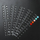 TP 120pcs Nail Polish Display Table With Stickers Polka Dot Color Card Nail Display Board Clear/Nature Color Card Nail Art Tools