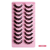 Fashion Russian Strip Lashes 2/5/10 Pairs 3D Mink Lashes Natural Eyelashes Dramatic False Eyelashes Wholesale Eyelash Extension