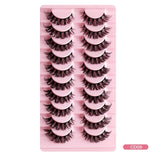 Fashion Russian Strip Lashes 2/5/10 Pairs 3D Mink Lashes Natural Eyelashes Dramatic False Eyelashes Wholesale Eyelash Extension
