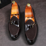 Patent Leather Loafers Men Dress Shoes Leather Italian Oxford Shoes for Men Wedding Dress Formal Slip on Shoes Men Office 2026