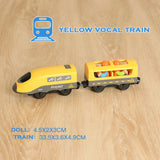 RC Electric Train Set Locomotive Magnetic Train Diecast Slot Toy Fit for Brand Wooden Train Railway Track Toys for Kids Gifts