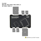 JJC Thin Micro SD Card Holder SD Card Case Wallet Credit Card Size for SD Micro SD TF Cards Hard Shell Camera Photo Accessories