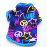 Chihuahua Clothes Cute Printed Small Dog Clothes French Bulldog Dogs Clothes Pets Warm Fleece Dog Winter Coat Puppy Dog Costume