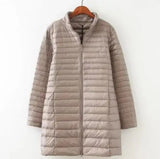 SEDUTMO Winter Down Jackets Women Long Ultra Light Duck Down Coat Slim Puffer Jacket  Autumn Parkas ED619