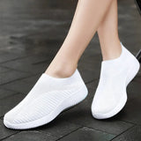 Comfortable Slip On Women Sneakers Walking Flats Size 42