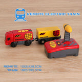 RC Electric Train Set Locomotive Magnetic Train Diecast Slot Toy Fit for Brand Wooden Train Railway Track Toys for Kids Gifts