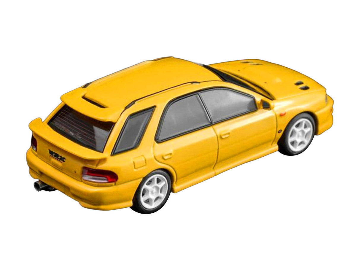 Subaru Impreza WRX STi Wagon Version VI RHD (Right Hand Drive) Cashmere Yellow 1/64 Diecast Model Car by MotorHelix