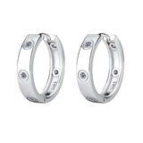 S925 Silver Simple 6 Diamond Moissanite Fashion High Sense Female Earrings