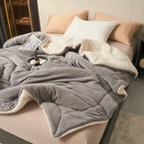 Spring Imitation Lambswool Multi-functional Blanket Queen Blankets for Bed Soft Plush Comfortable Milk Fleece Blanket for Throw