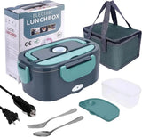 HOMEFISH 1.8L Electric Lunch Box 75W Speed Heating Car Or AC Heating Travel Office Home Use Gift Knife And Insulated Handbag