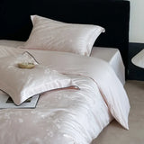 Long Staple Cotton Jacquard Bedding Set Single Double Queen King Size Duvet Cover Bedsheet Pillowcase Luxury Quilt Cover Set
