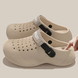 3D Design Chunky Platform Sandals Men 2026 Summer Slip On Non Slip Sport Sandals Men Outdoor Thick Bottom Eva Slippers Beach