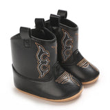 Baby Boys Girls Winter Boots 0-12 Months Western Denim First Walkers Warm Casual Fashion