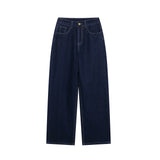 DUOPERI Women Fashion 2 Pieces Sets With Belt Denim  Jackets & Vintage Front Zipper Jeans Trousers Feamle Chic Lady Pants Sets