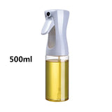 200/300/500mlOil Spray Plastic Household Kitchen Oil Spray Bottle Or Oil Brush Nebulizing Mist Filling Cooking Dual Use BBQ