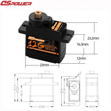 1/3/6/9PCS DSpower 9g 12g Metal Gear Micro Digital Servo for 1/24 SCX24 RC Car 450 Airplane Helicoper SG90 MG90S WLtoys Robot