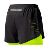 Men Quick Dry Double Layer Fitness Running Shorts