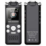 Professional Voice Activated Digital Audio Voice Recorder 8GB 16GB 32G Noise Cancelling Recording PCM Support OTG WAV MP3 Player