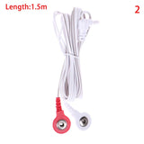 1.5/1.8M 2.35mm Replacement Jack DC Head Electrode TENS Unit Lead Wires Connector Cables