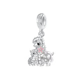 Fashionable 925 Sterling Silver Highland Cow Animal Pendant Suitable for Bracelets, Necklaces, DIY Women's Jewelry Accessories