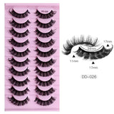 Fashion Russian Strip Lashes 2/5/10 Pairs 3D Mink Lashes Natural Eyelashes Dramatic False Eyelashes Wholesale Eyelash Extension