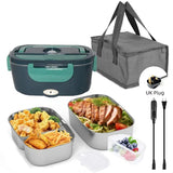 HOMEFISH 1.8L Electric Lunch Box 75W Speed Heating Car Or AC Heating Travel Office Home Use Gift Knife And Insulated Handbag