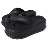 Comwarm New Thick Flip-flops Women Fashion Platform Sandals Outdoor Women Beach Slipper Home Comfort Women's Summer Sandals 2024