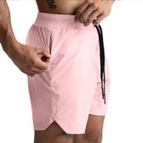 Men Quick Dry Fitness Shorts Breathable Athletic Casual Wear