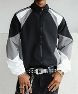 Men's Color-Blocked Jacket, lightweight, Casual, Travel, Windproof and Wear-Resistant, High-Quality Fabric, Boyfriend Gift