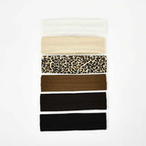 6pcs Simple Basic Solid Color Sports Yoga Headband to Absorb Sweat For Men and Women