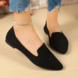 Women Flats Pointed Toe Solid Color Flats for Women Spring/autumn Casual Comfortable Leopard Brown Flat Heel Shoes