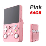 R36S new retro game console 3.5-inch Linux open-source system portable handheld game console with 128GB large memory