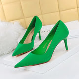 BIGTREE Shoes Satin Women Pumps 2025 New Purple High Heels Fashion Women Shoes Stiletto Luxury Noble Party Shoes Women Heels