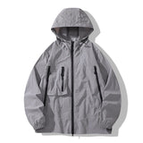 CHRLCK Unisex Hiking Jacket Summer UPF50+ Windbreaker Quick Drying Camping Trekking Fishing Jackets Sun Protection Coats