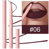 Lip Liner Pencil Long-Lasting Matte Creamy Plumping Lip Stain Waterproof Natural Nude Brown Slim Lip Liner Makeup