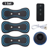 Electric Muscle Massager Set EMS Neck Massage Machine with8 Modes And 19 Strength Levels Portable Vibrating Treatment Instrument