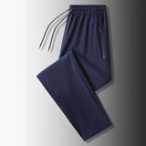 Casual pants men's versatile flat leg cropped pants straight leg pants new casual pants youth thin summer