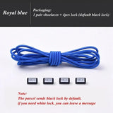Fashion No Tie Shoelaces Elastic Laces Sneakers Flat Shoe Laces Without Ties Kids Adult Quick Shoelace One Size Fits All Shoes