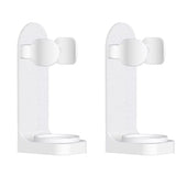 Toothbrush electronic holder, wall mounted adhesive holder, toothbrush organizer to save space and keep dry