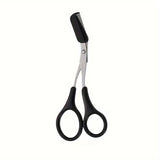 Stainless Steel Built-in Eyebrow Scissors + 1 Crescent Eyebrow Razor. Specially designed for women. Exquisite craftsmanship & durable material, easy to use and suitable for both left and right hands. An ideal gift for makeup lovers.