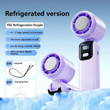 Lenovo Foldable/Hangable USB Desk Fan Ice Cooling Handheld Fan 100 Speeds Turbo Portable for Outdoor Fast Chill Ice Compress New