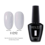 NAILCO 15ml Brown Nails Art Red Color Gel Nail Polish Semi-permanent UV Gel Polish Coffee Manicure Chocolate Hybrid Nail Varnish