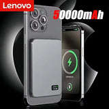 Lenovo Magnetic Wireless Power Bank PD22.5W Fast Charging Magsafe External Battery 500000mAh For iPhone Xiaomi