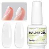 Nailpop 7-in-1 Builder Nail Gel HEMA/TPO Free Fast Building Gel Nail Polish 8 Colors Nail Tip Reinforcement and Extension 15ml